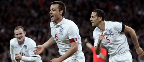 John Terry scored England's late winner against Ukraine